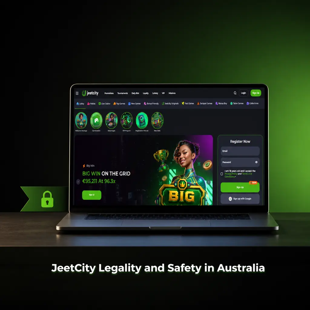 JeetCity casino Australia legal safety Curaçao licence SSL encryption responsible gaming tools for Australian players